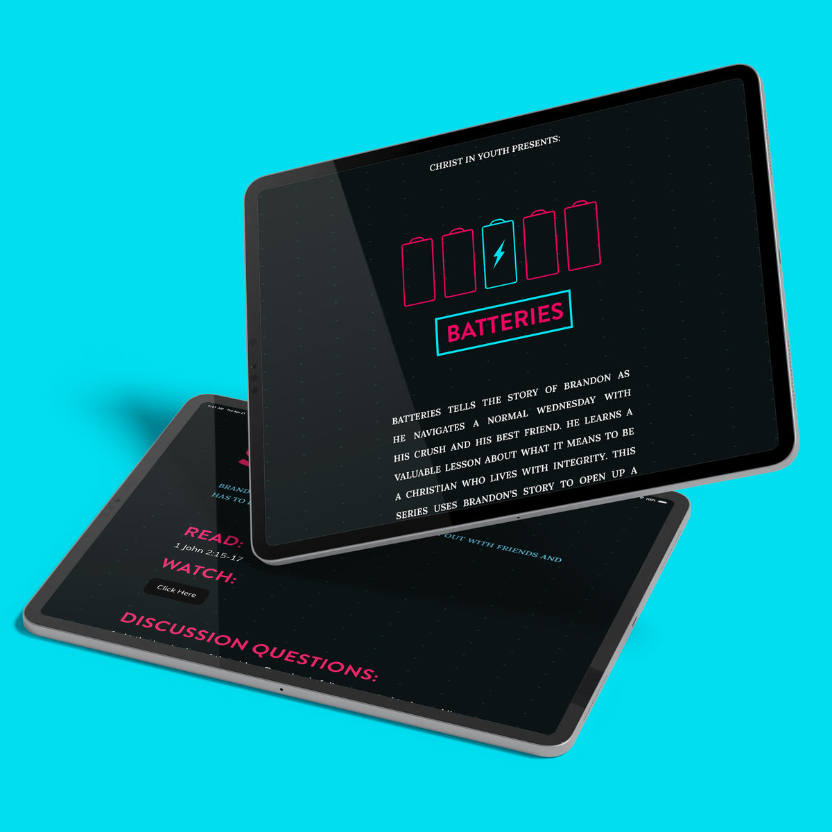 Batteries 3 Junior High Lessons on 1 John Christ In Youth