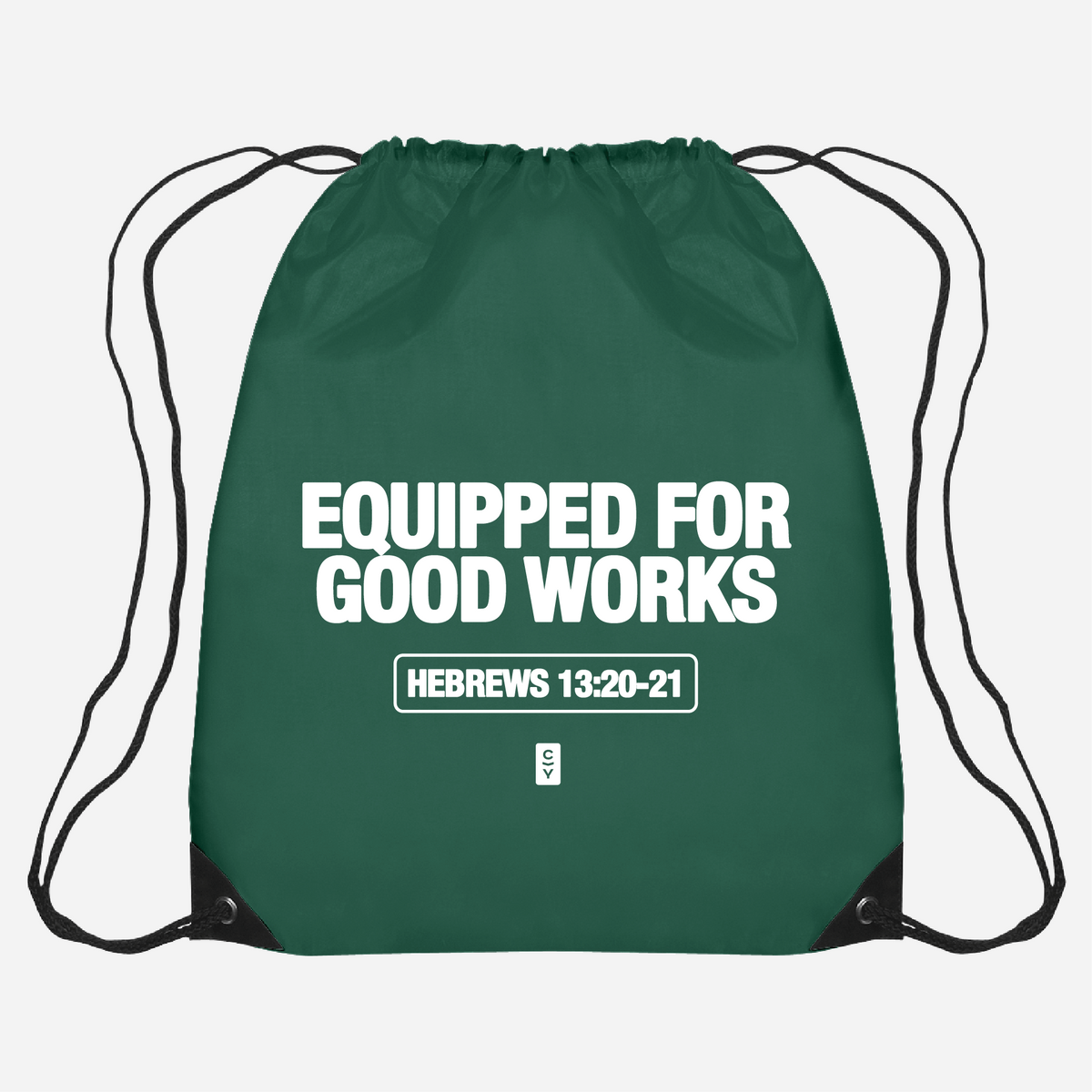 Drawstring Bag Goodto Equipped for Good Works Drawstring Bag – Christ In Youth